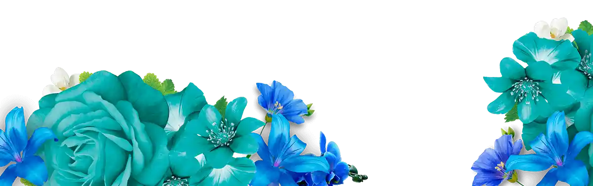 Fondo flores Azules